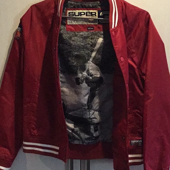 SUPERDRY LIMITED EDITION SATIN BASEBALL JACKET - Picture 2 of 4